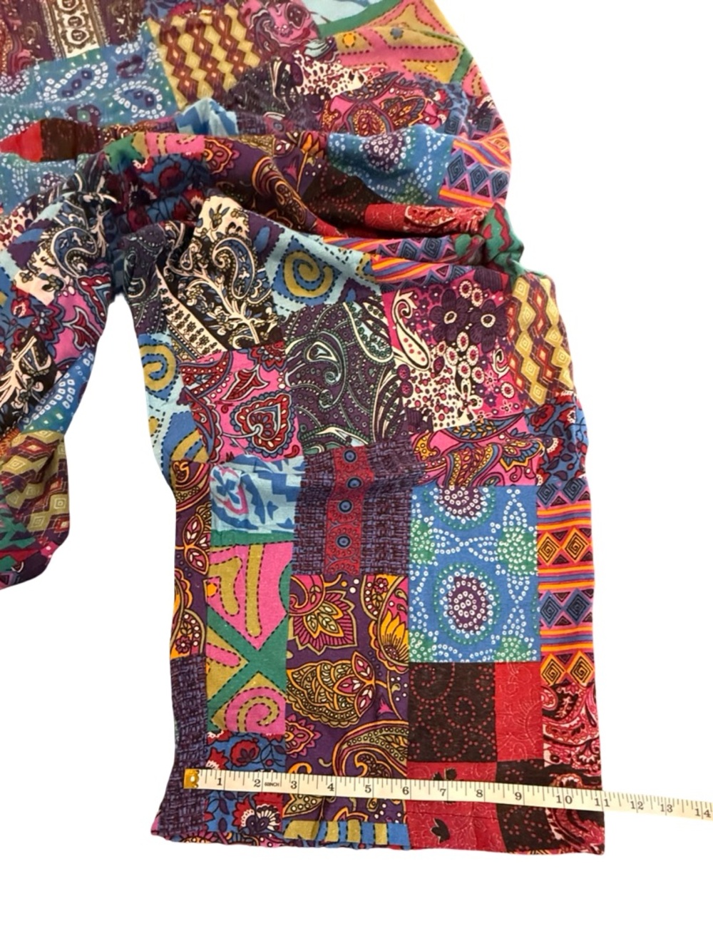Women’s Boho Patchwork Multicolor Jumpsuit – XL - Picture 15 of 17